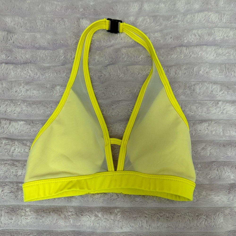 Tiger Friday Yellow Crop Top Bralette